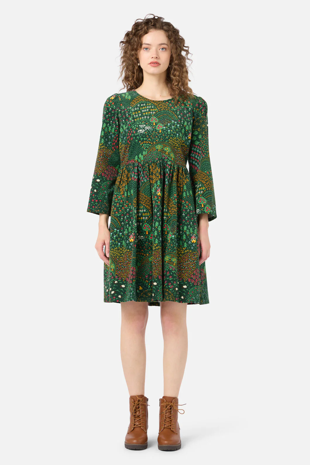 Rolling Hills Cord Smock Dress