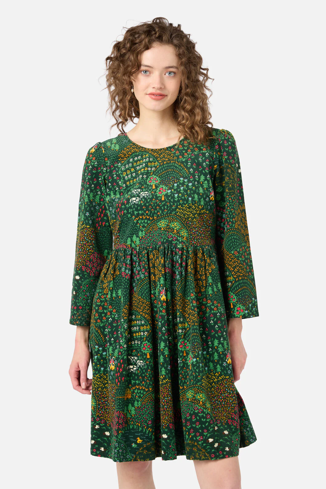 Rolling Hills Cord Smock Dress - Image 4