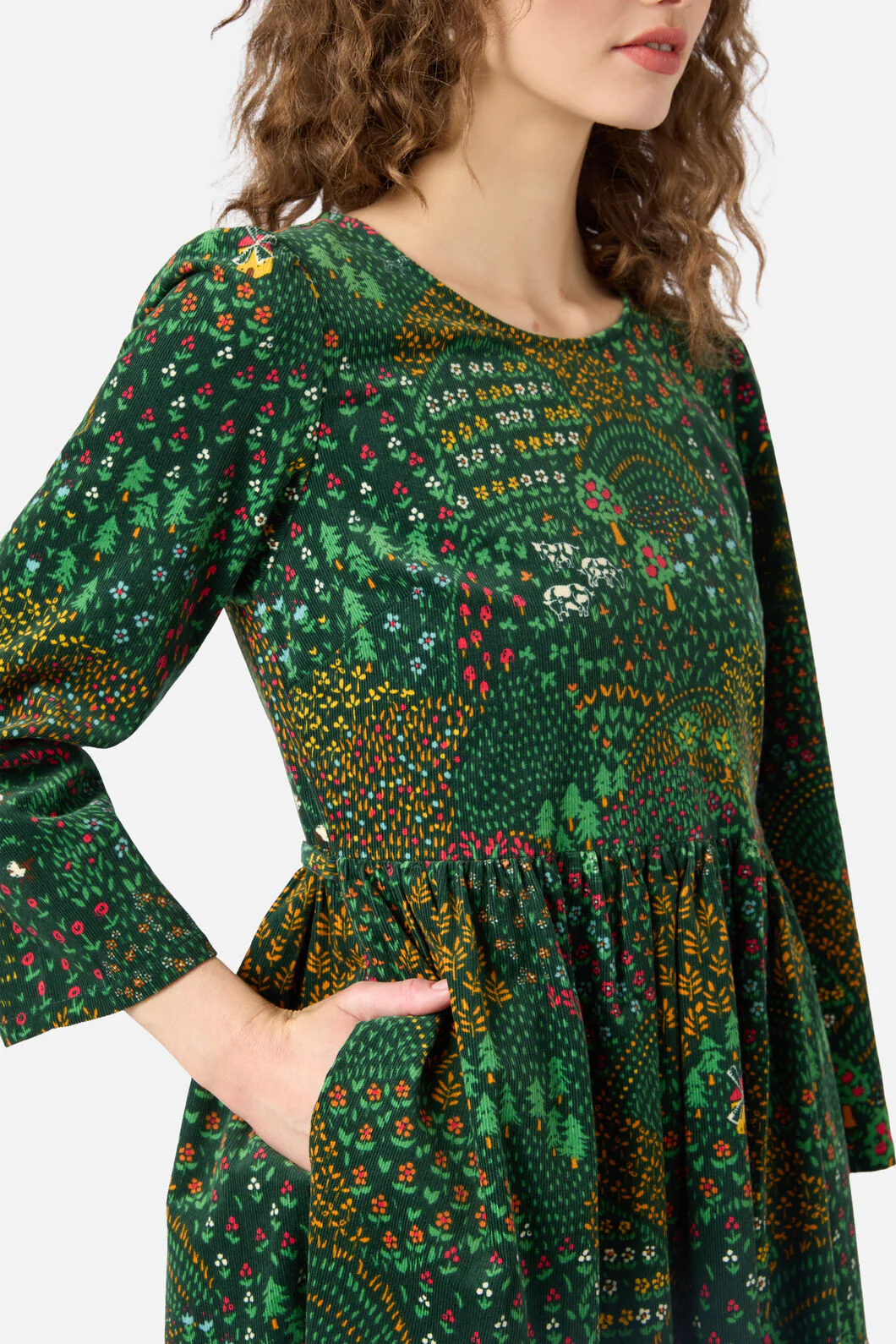 Rolling Hills Cord Smock Dress - Image 5