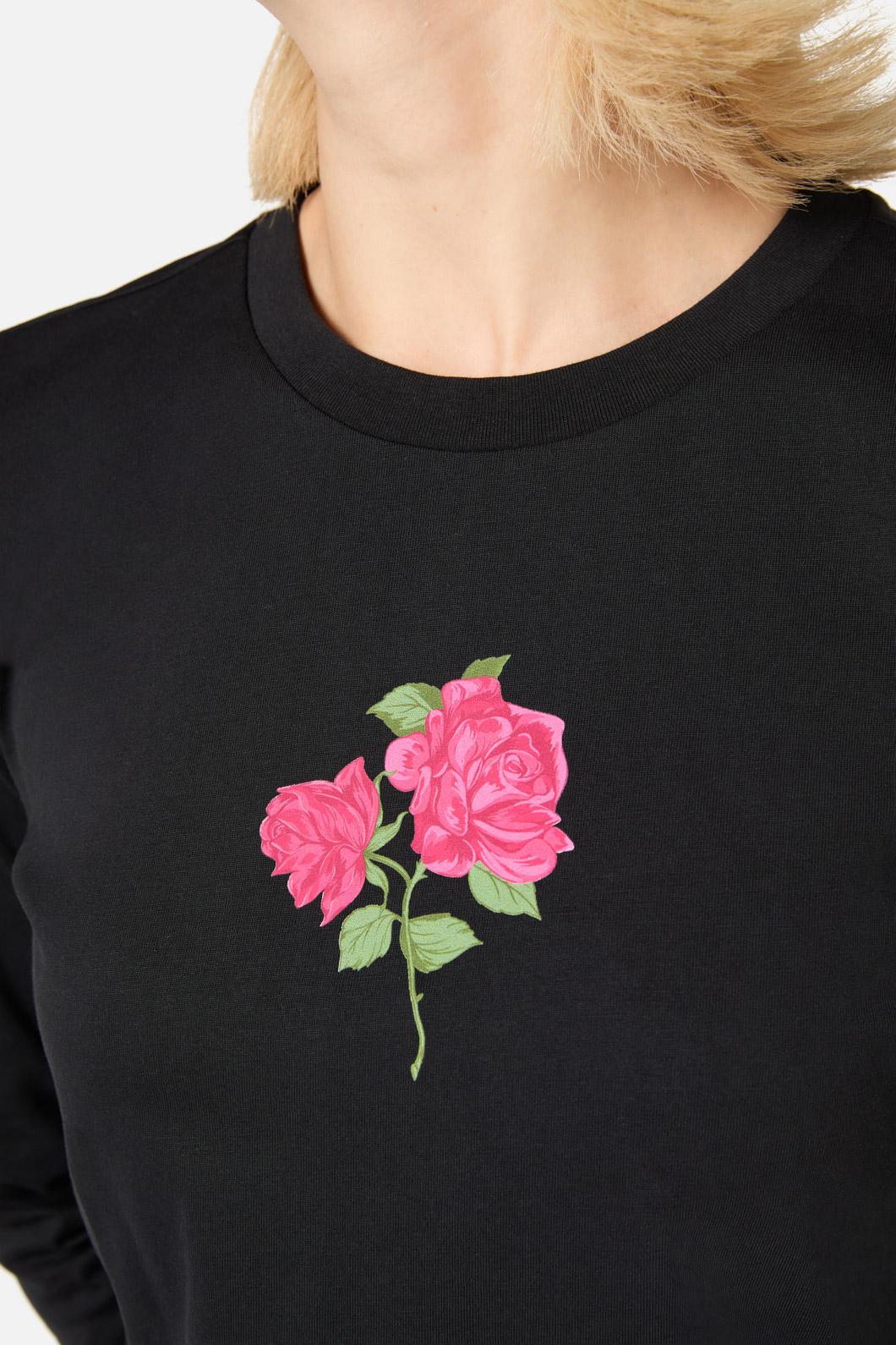 Rose Long Sleeve Printed Tee - Image 6