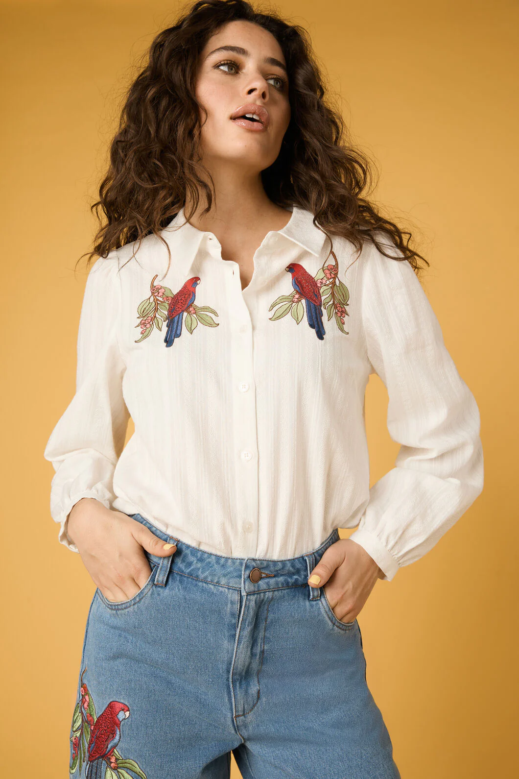 Rosella Embroidered Shirt