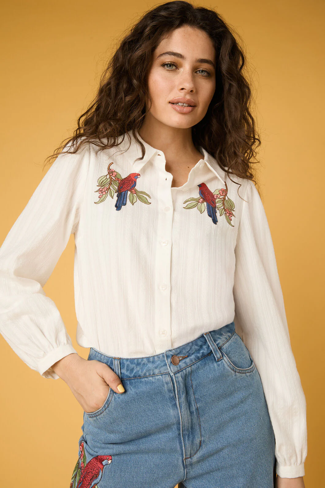 Rosella Embroidered Shirt - Image 3