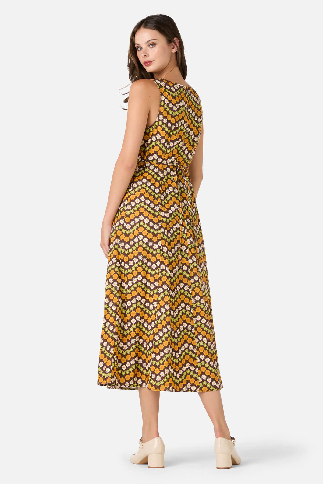 Sally Retro Midi Dress - Image 5