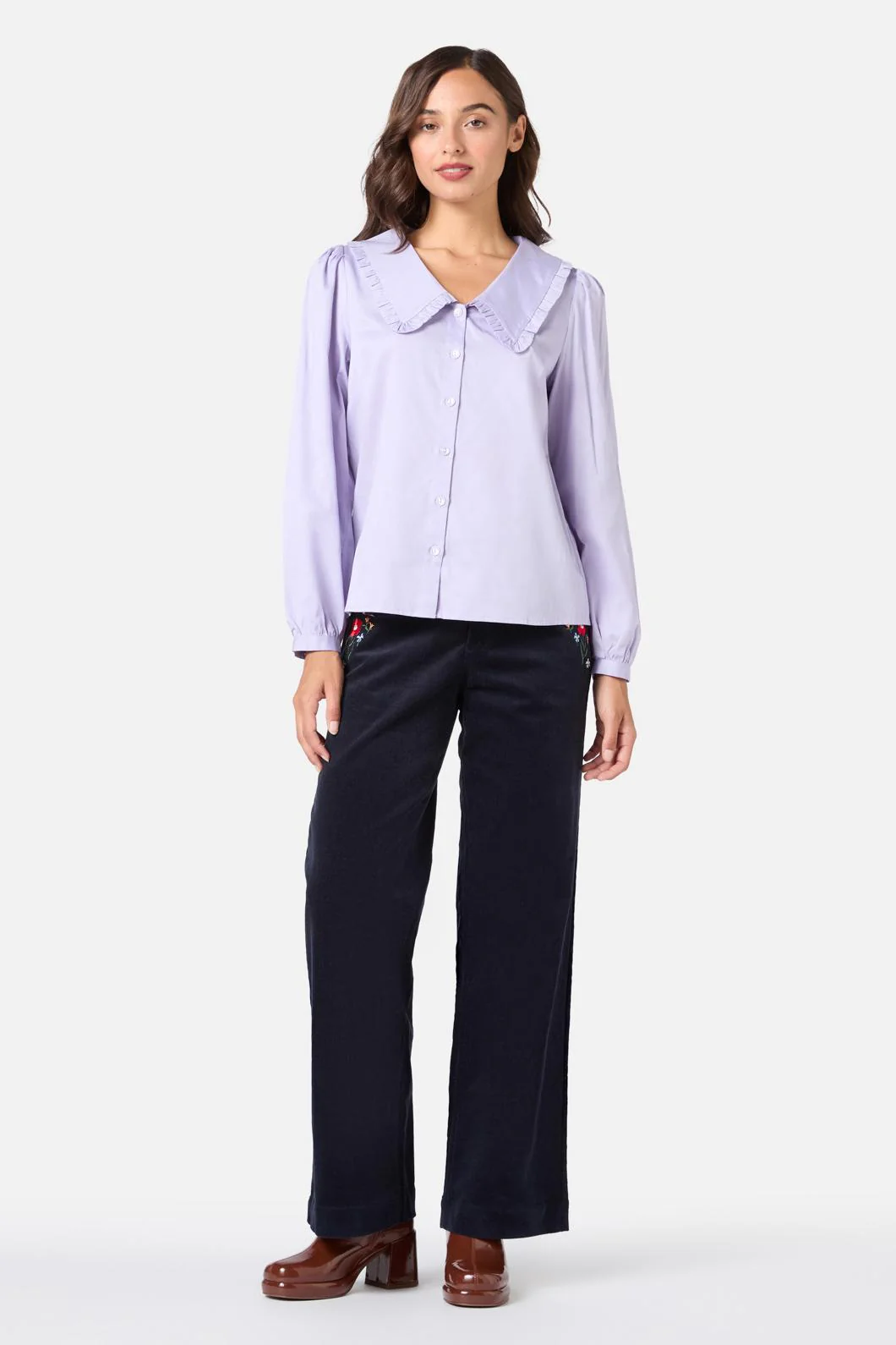 Sherry Cute Collar Blouse - Image 2