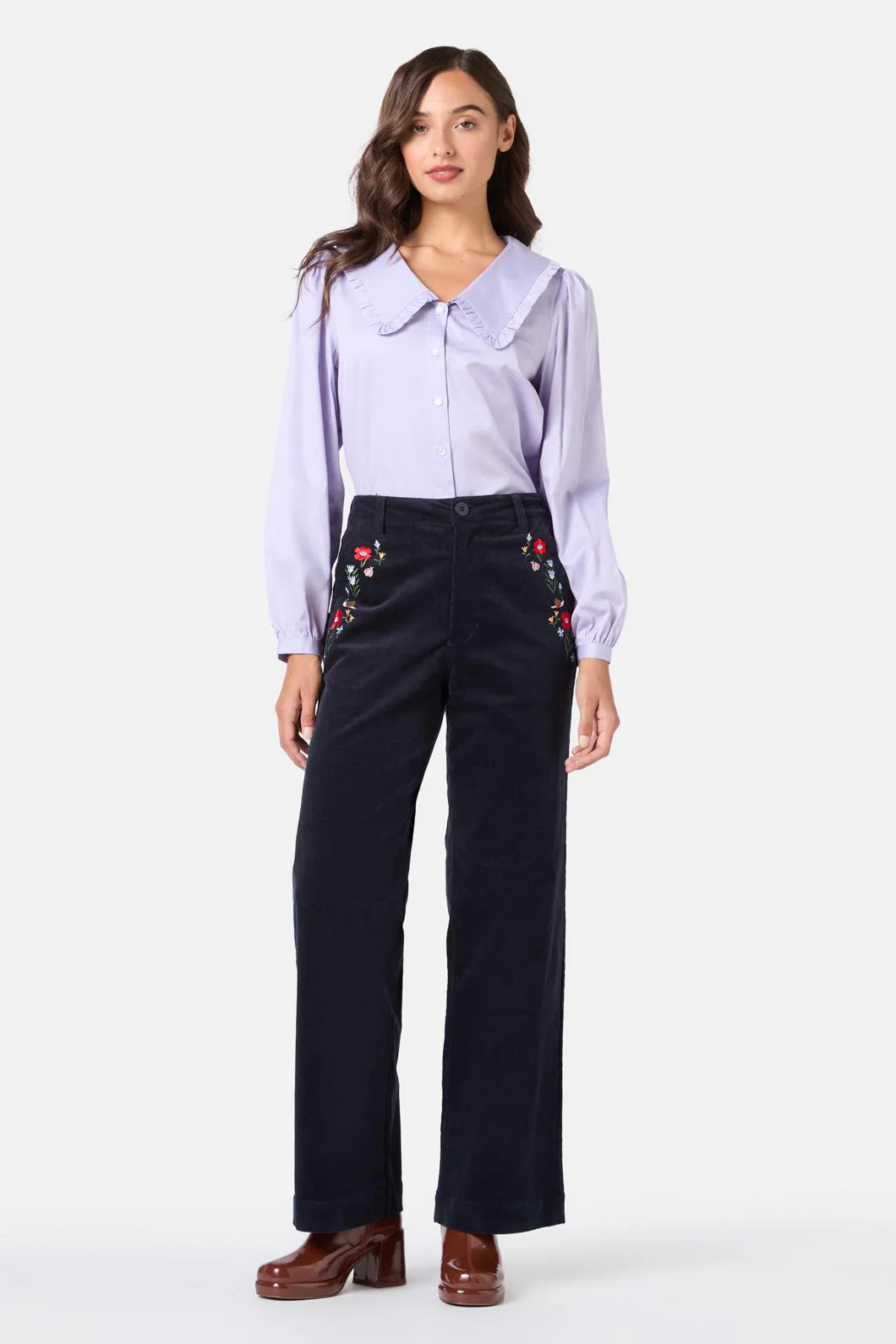 Sherry Cute Collar Blouse - Image 3