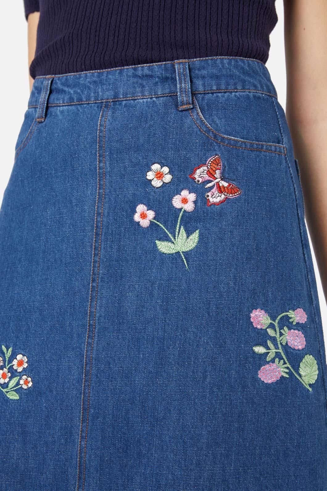 Snake Embroidered Skirt - Image 6