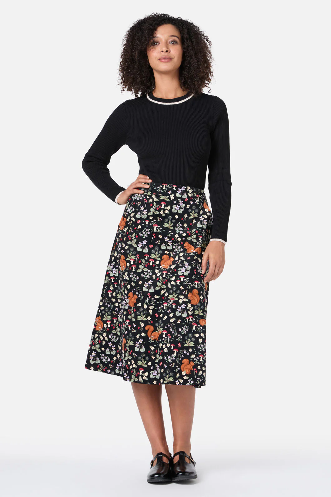 Squirrel Away Cord Midi Skirt - Image 3