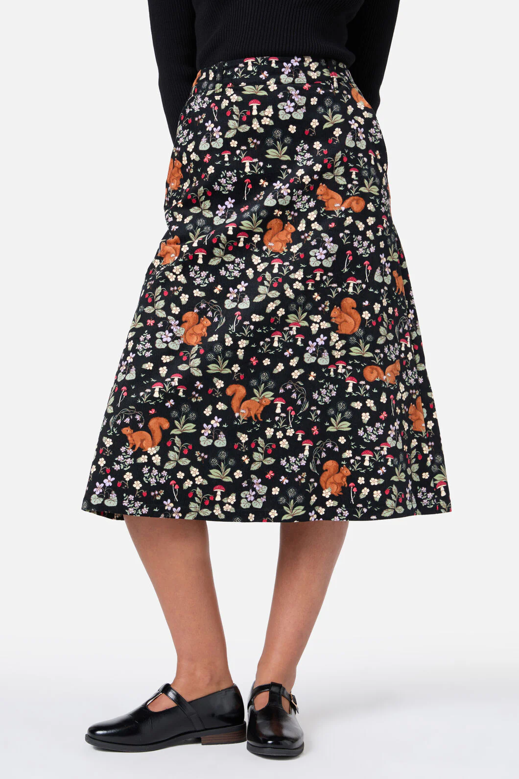 Squirrel Away Cord Midi Skirt - Image 4