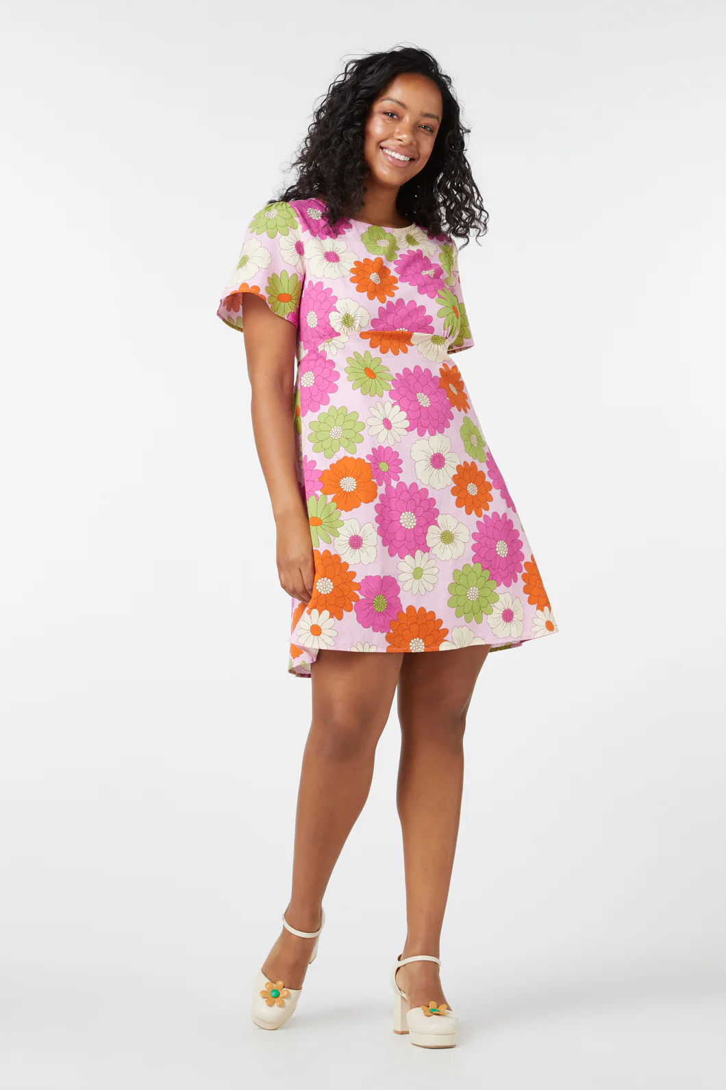 Susan Floral Mini Dress - Image 8