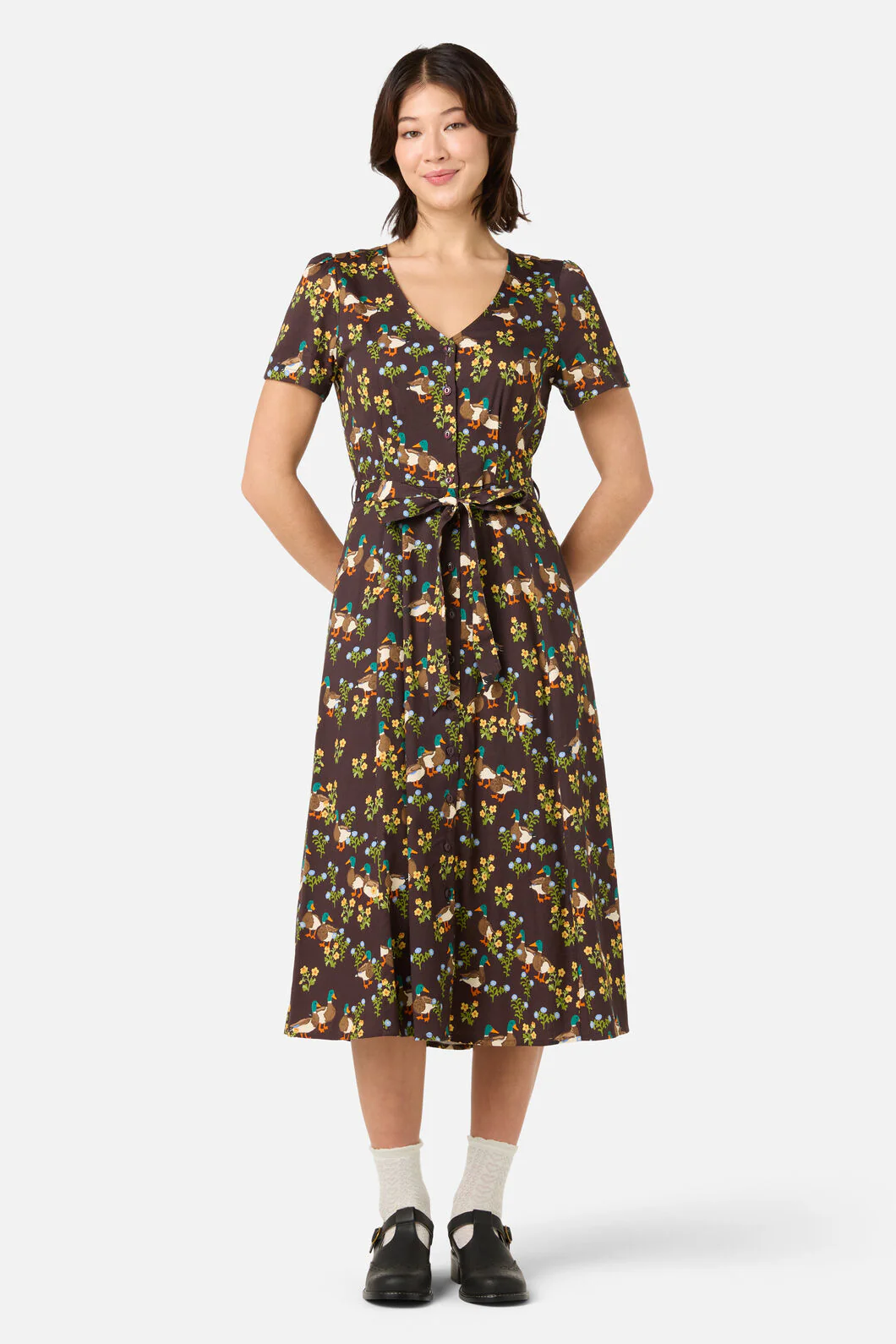 Sweet Ducks Midi Dress
