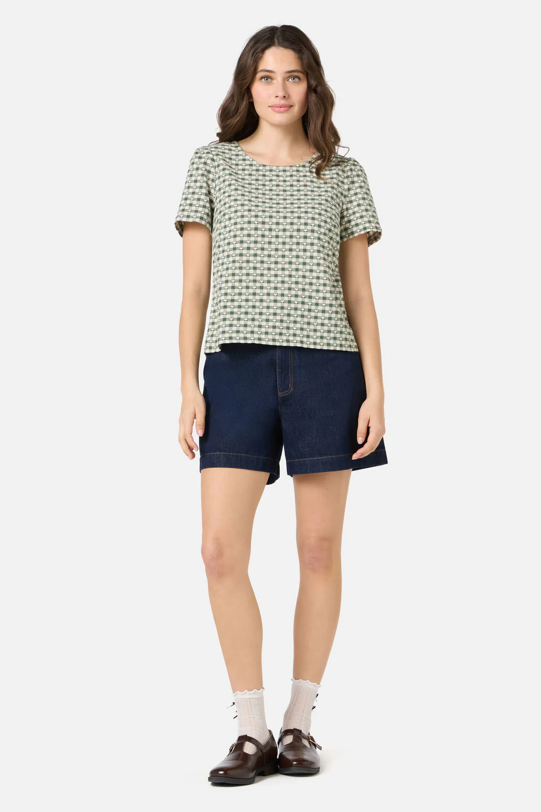Sweetheart Check Top - Image 2