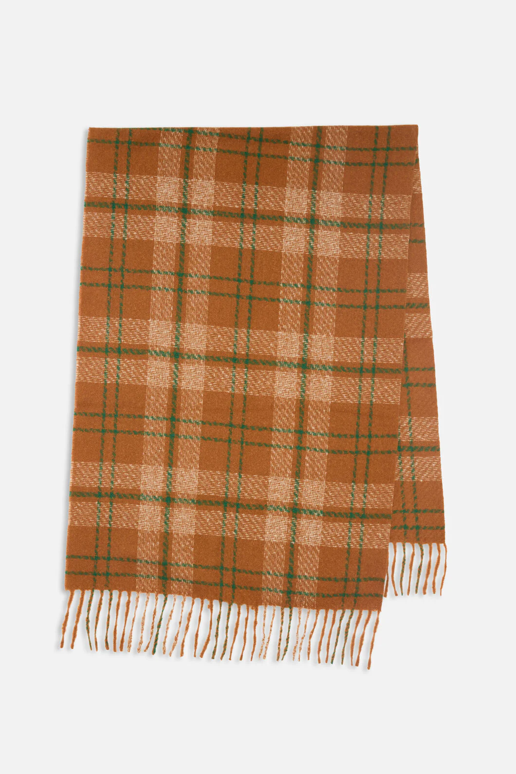 Tan Check Scarf - Image 4