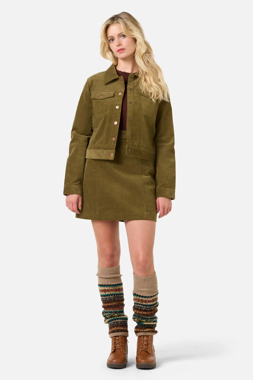 Tan Nordic Leg Warmers - Image 2