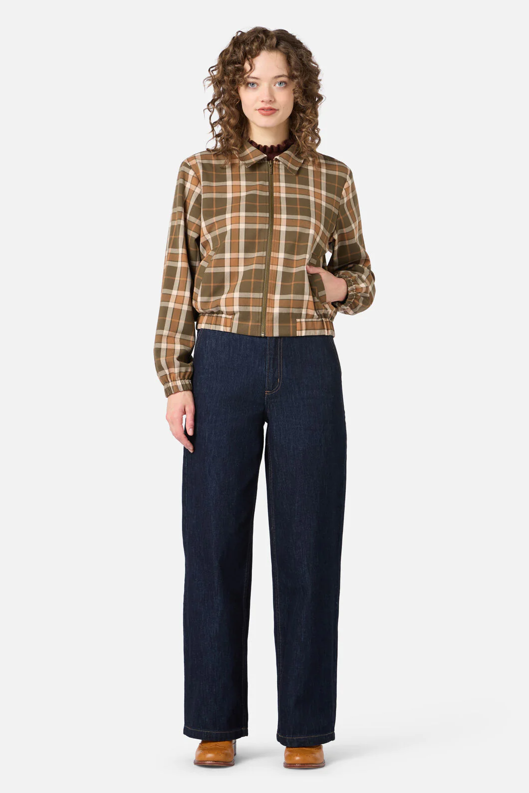 Vera Check Bomber Jacket - Image 4