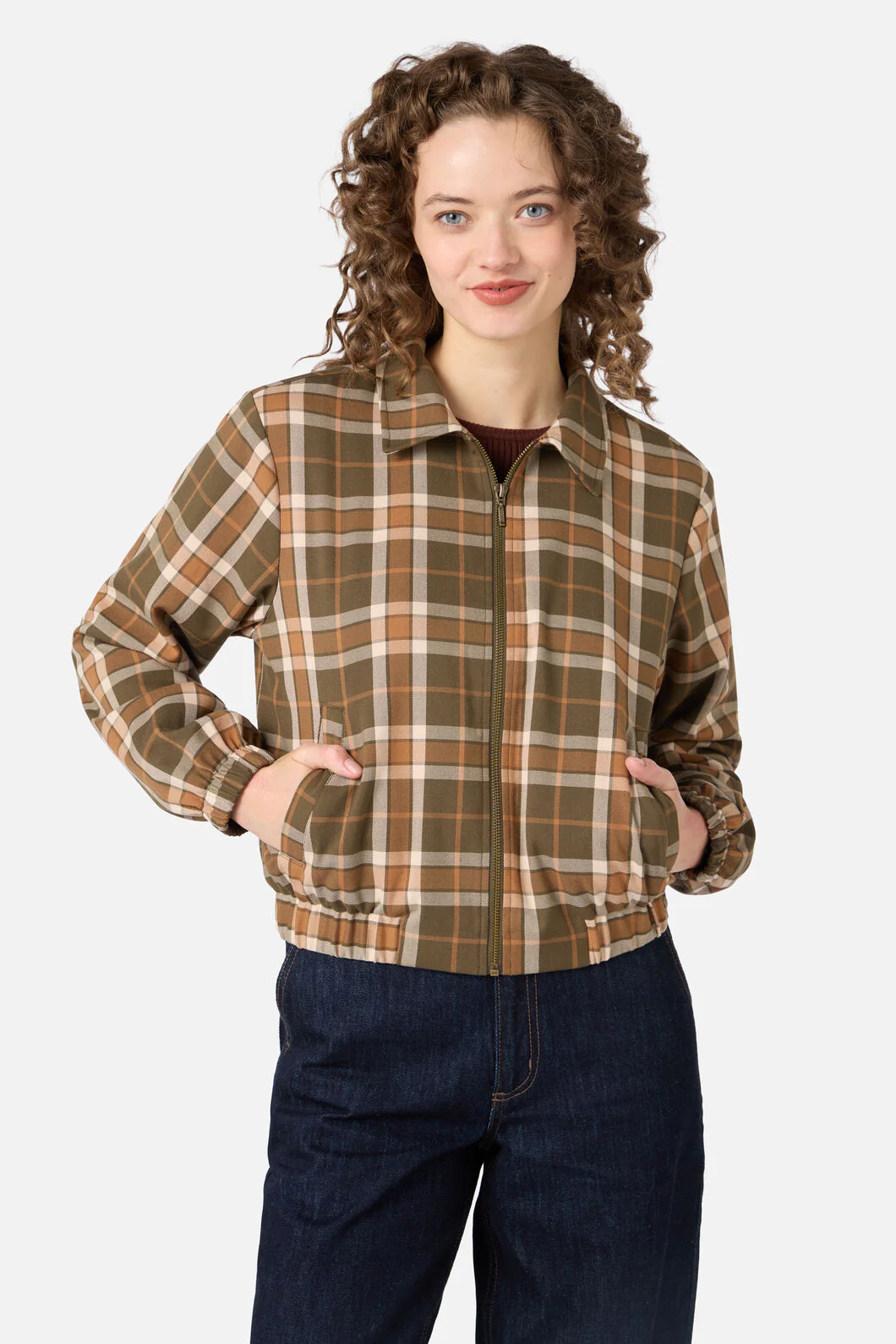 Vera Check Bomber Jacket - Image 7