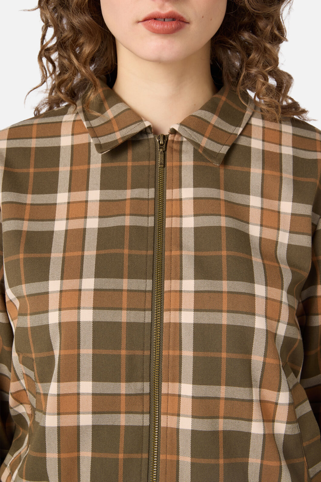 Vera Check Bomber Jacket - Image 8