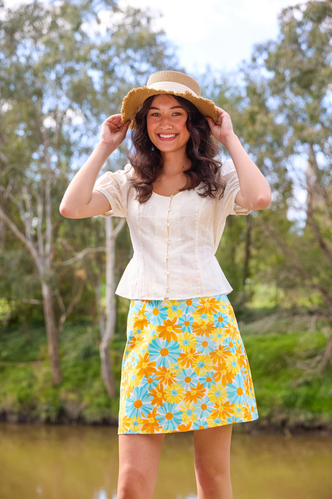 Vintage Daisy Mini Skirt
