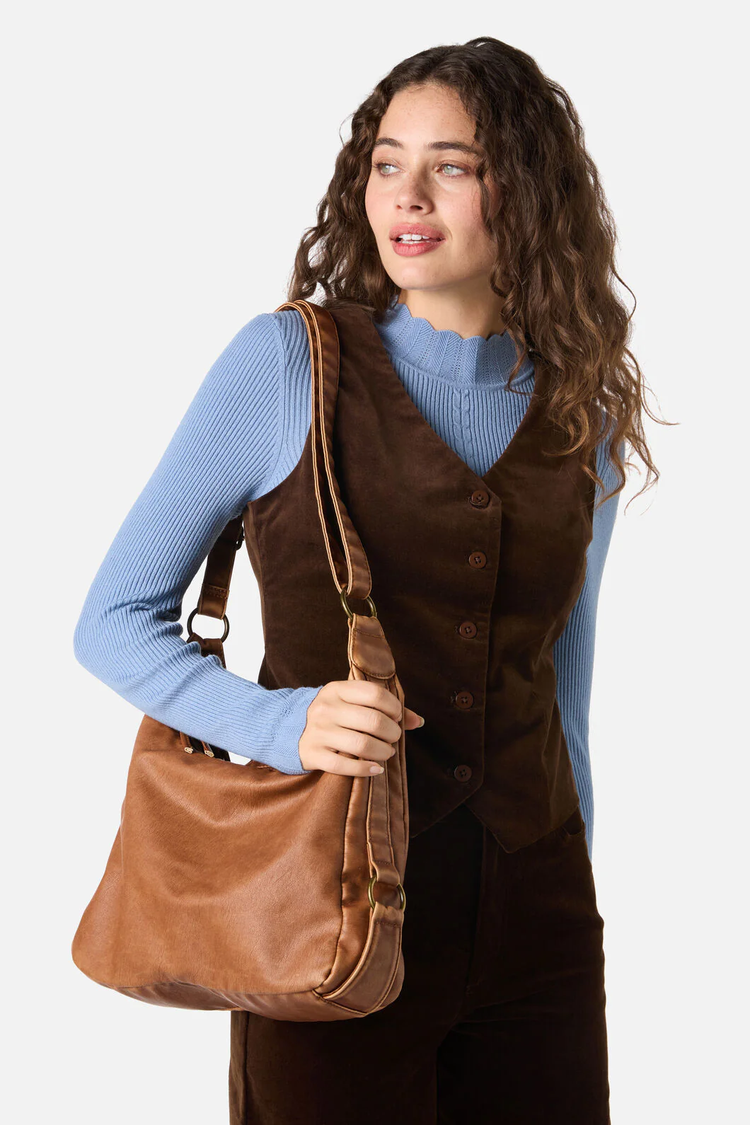 Vintage Look Slouch Bag - Image 2