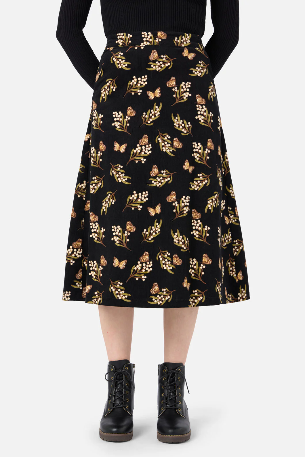 Wattle & Butterfly Midi Skirt - Image 4
