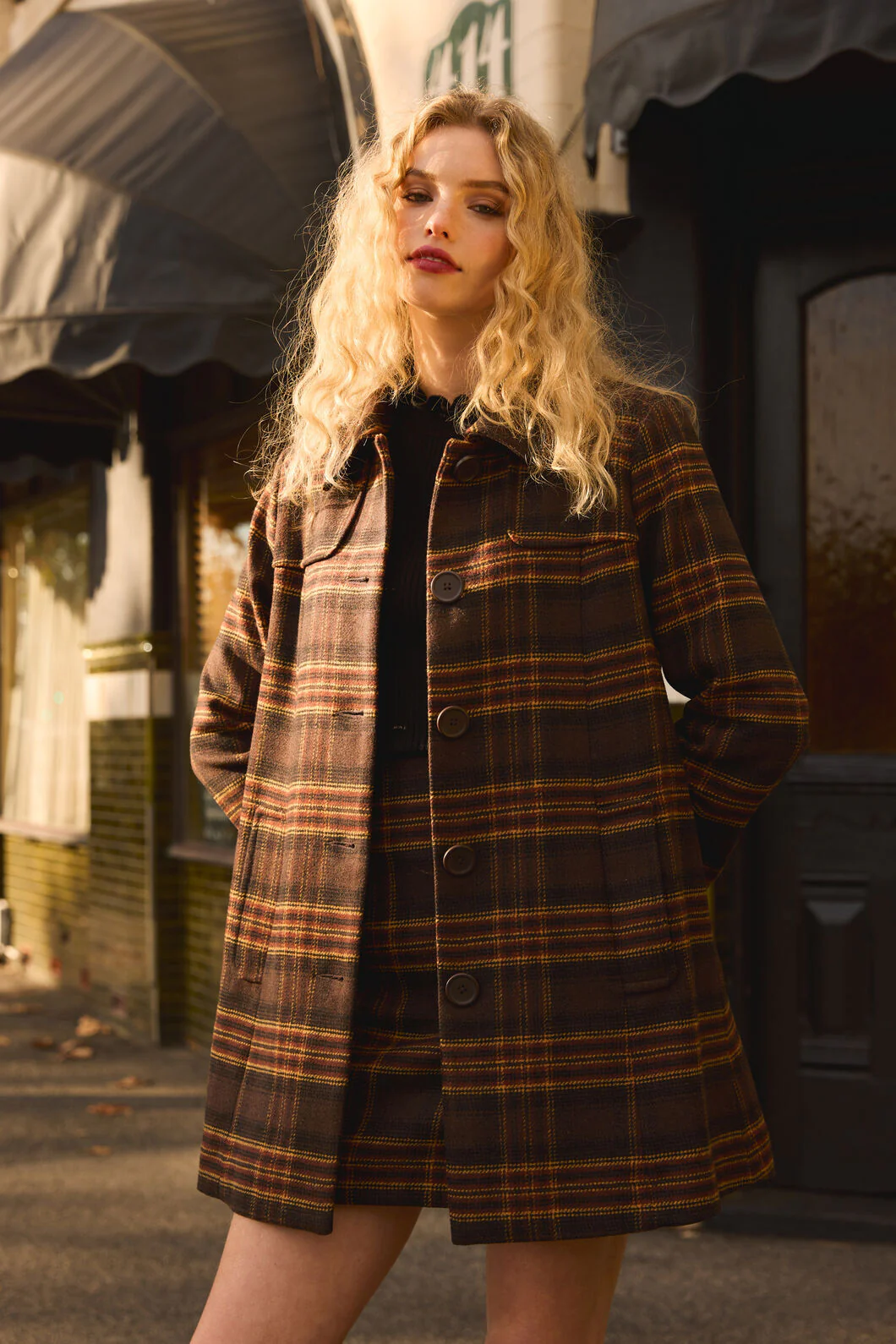 Wilma Check Coat - Image 2