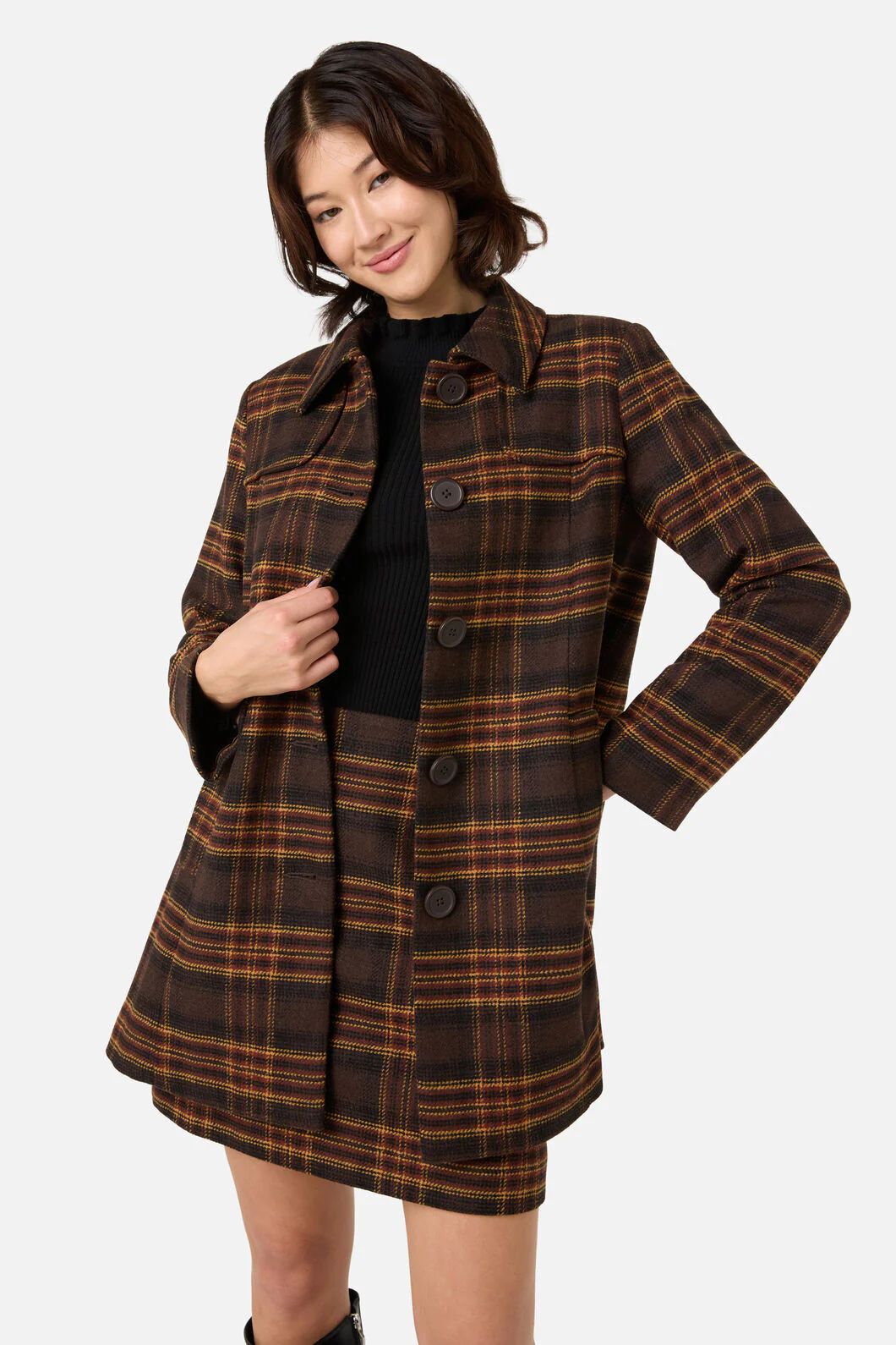 Wilma Check Coat - Image 3