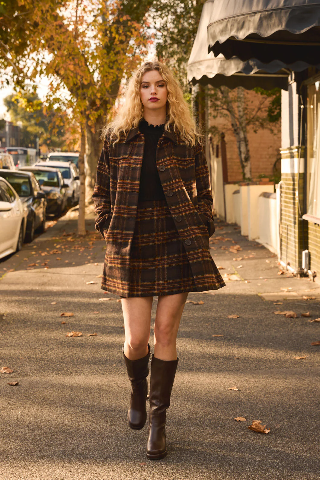 Wilma Check Mini Skirt
