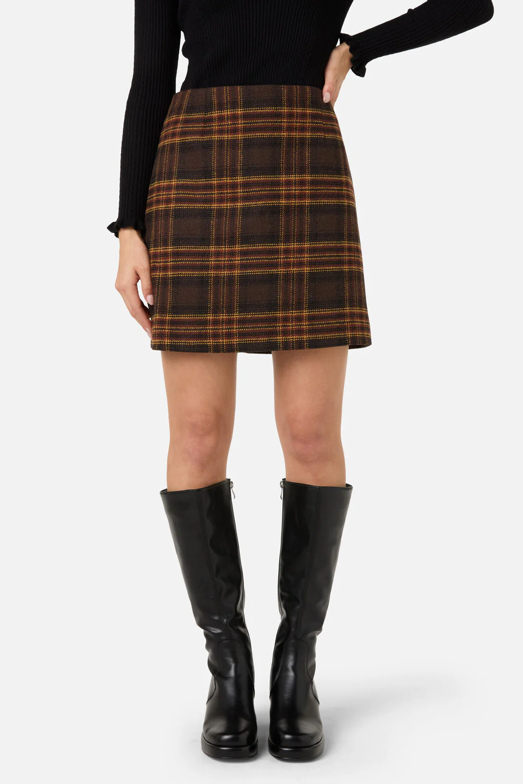 Wilma Check Mini Skirt - Image 3