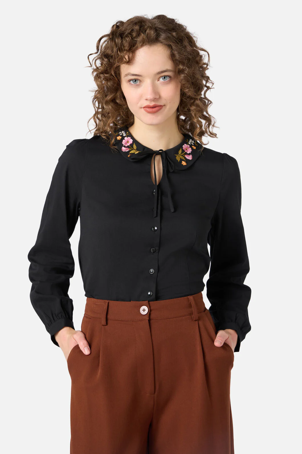 Winona Flower Emb Blouse
