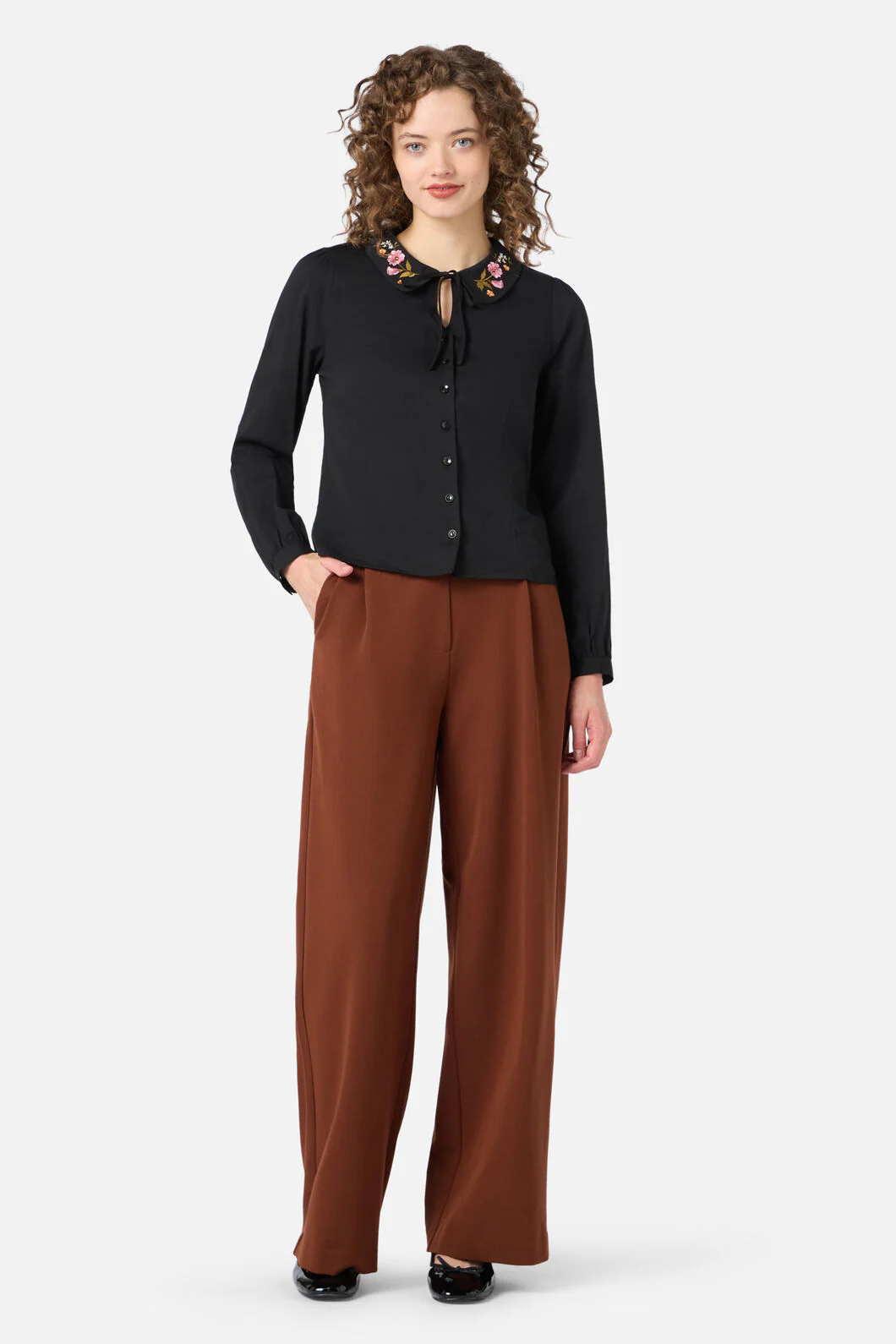 Winona Flower Emb Blouse - Image 2