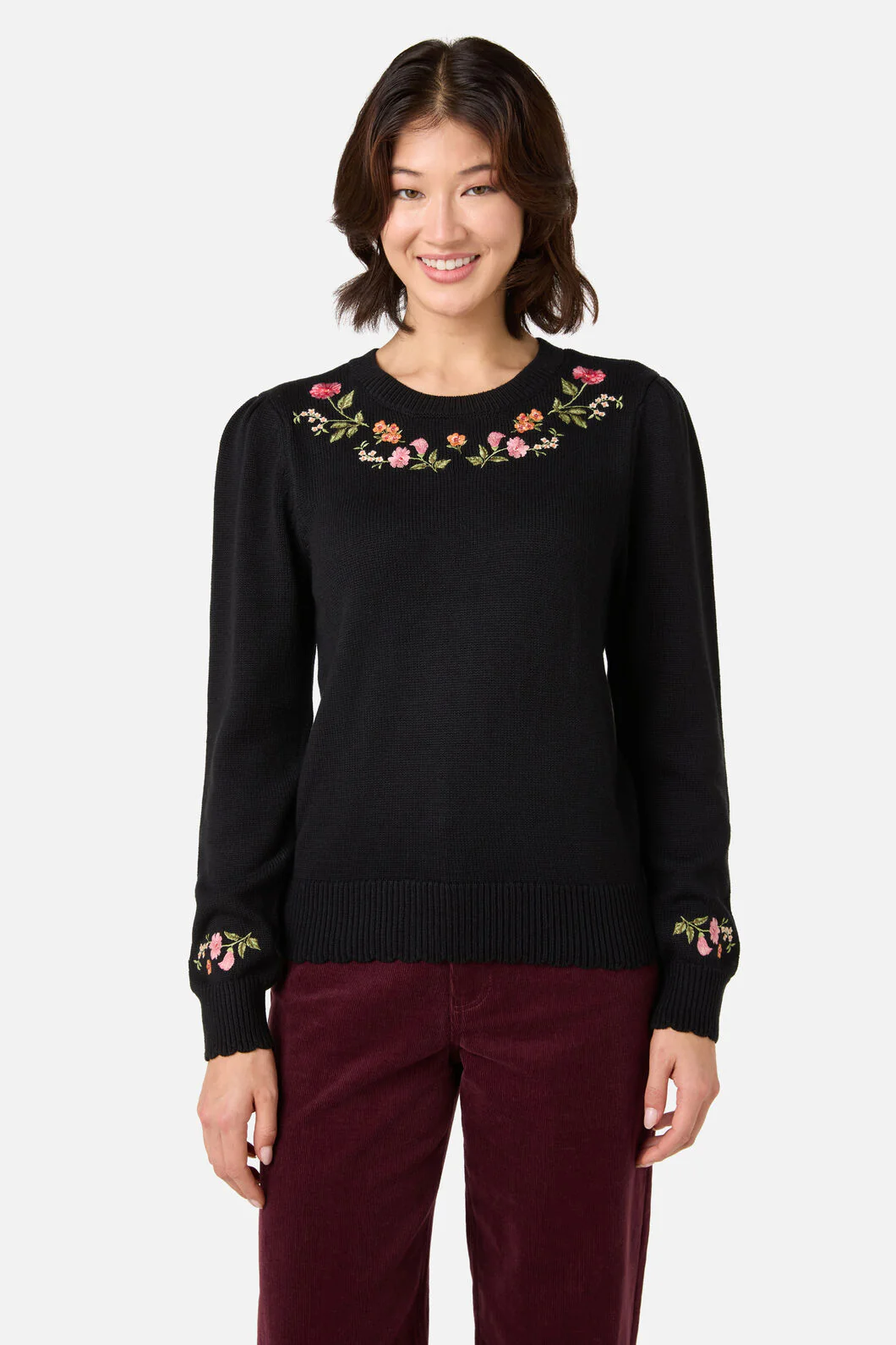 Winona Flower Embroidered Jumper