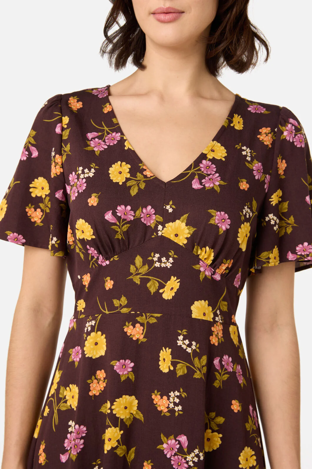 Winona Flower Midi Dress - Image 4