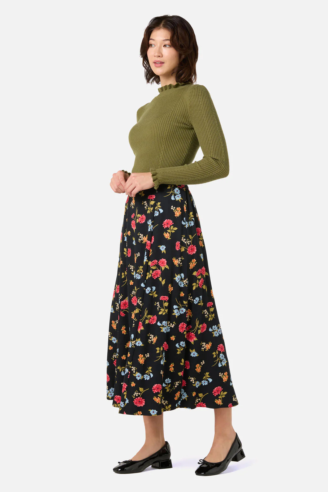 Winona Flower Midi Skirt - Image 2