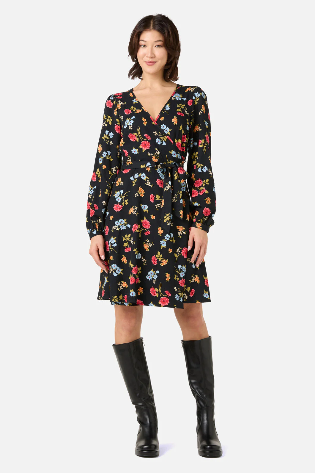 Winona Flower Wrap Dress - Image 2