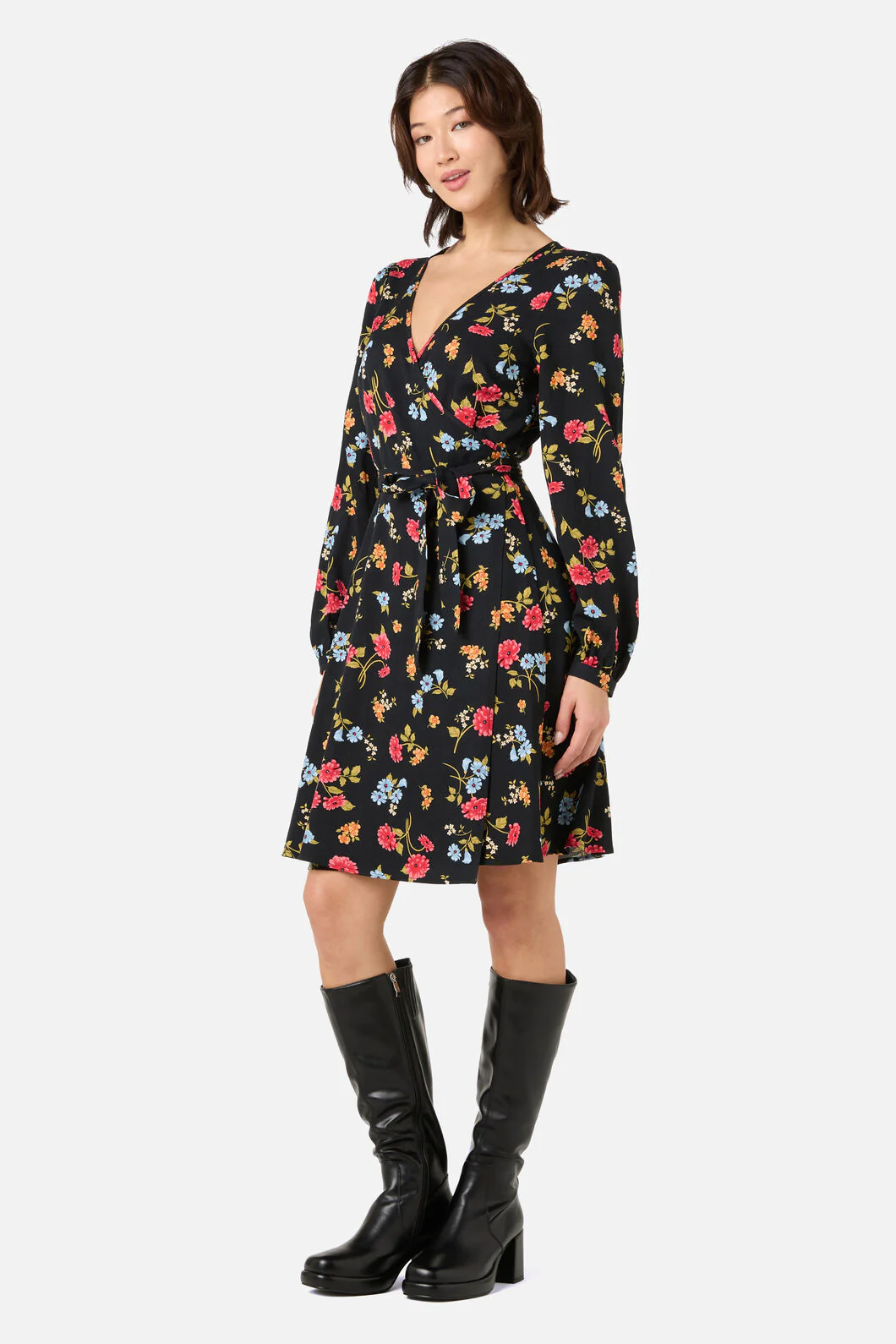 Winona Flower Wrap Dress - Image 4