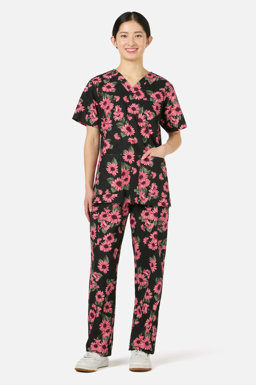 Winter Daisy scrub set