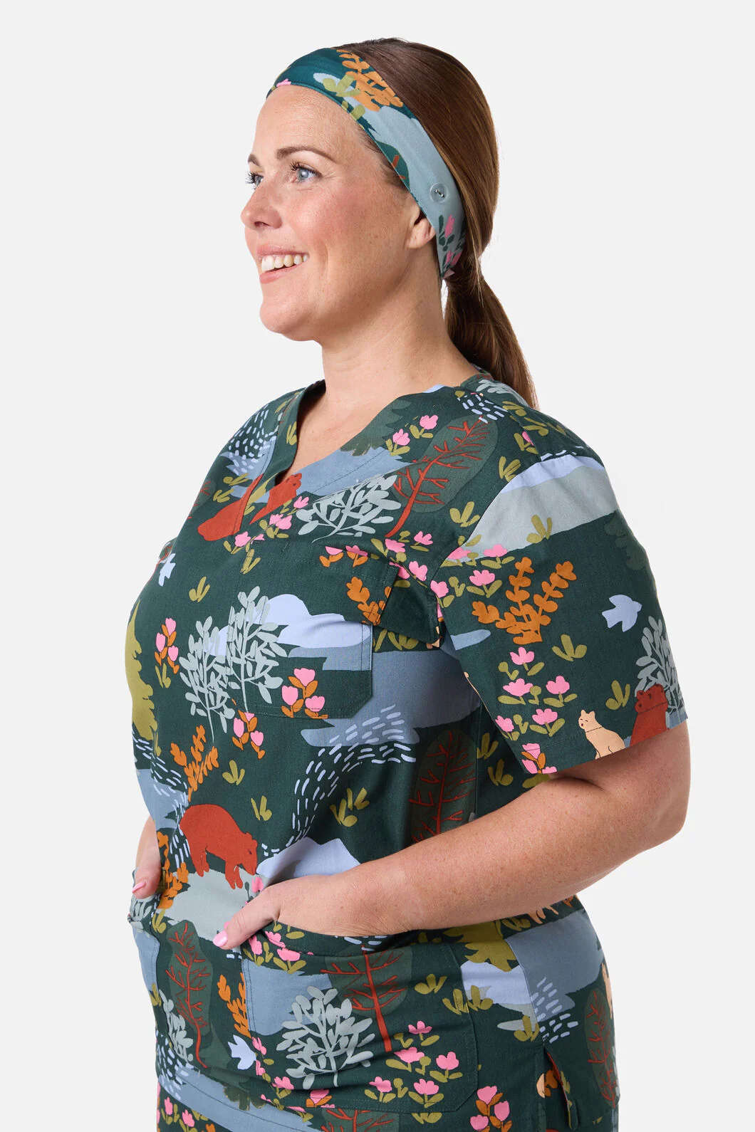 Woodland Bear Scrub Headband