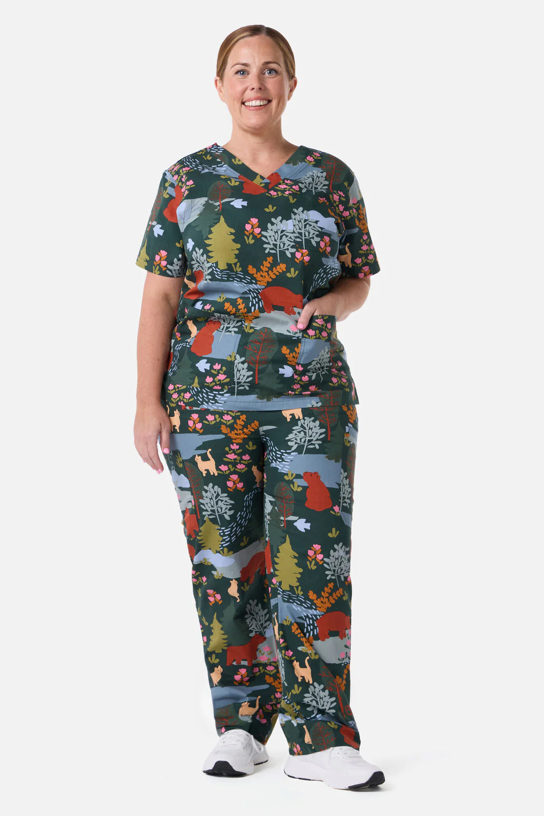 Woodland Bear Scrub Set